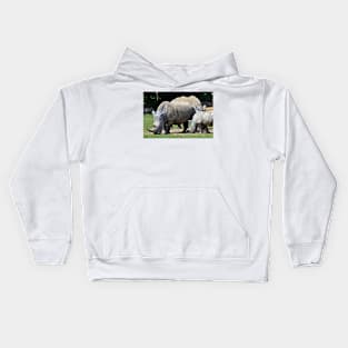 Southern White Rhino Rhinoceros Kids Hoodie